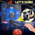 thumbnail image 4 of JoyStone Indoor Basketball Hoop for Kids, Mini Basketball Hoop with Electronic Scoreboard, Sounds, Over The Door Basketball Game Toys Gifts 3 Balls for Kids & Adults, 4 of 9