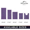 thumbnail image 3 of Walensee Non-Slip Bathroom Contour Rugs Chenille Soft Striped Plush Bath Mat, 20" x 24", Lavender, 3 of 8