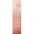 thumbnail image 1 of Unique Loom Del Mar Collection Contemporary Transitional Runner Rug, 2' 7" x 10', Red/Ivory, 1 of 2