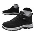 thumbnail image 6 of Rokment Womens Mens Winter Snow Boots with Arch Support Comfortable Waterproof Fleece Lined Warm Non Slip Walking Hiking Work Ankle Booties for Outdoor Sports Black Size 6.5, 6 of 7