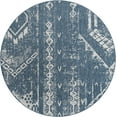 thumbnail image 4 of Unique Loom Outdoor Bohemian Collection Area Rug - Anthro (7' 10" Round Blue/Ivory), 4 of 6