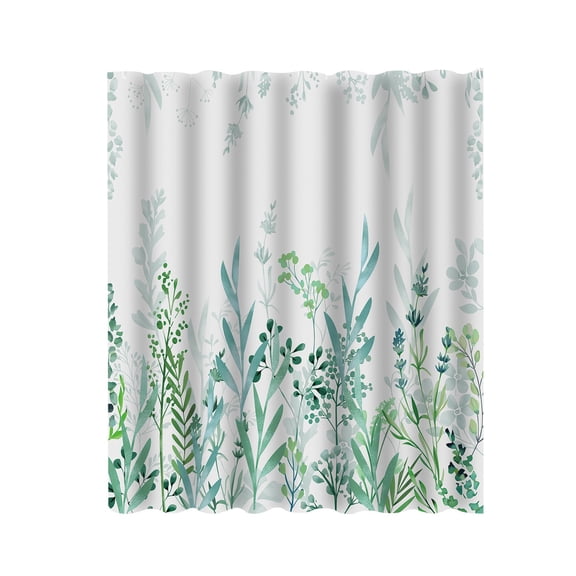 Qholemyo Polyester Shower Curtain 71x71 Inch Floral Print Water Repellent With Hooks Easy Install Bathroom Decor Divider