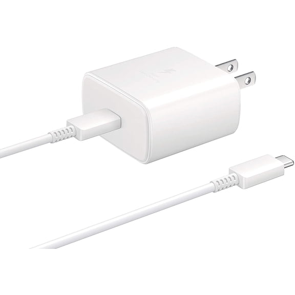 Cargador 45W USB-C Super Fast Charging Wall Charger Blanco con Cable Samsung 45w Super Fast Wall Charger USB tipo C