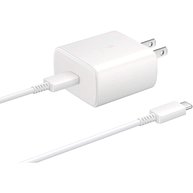 Cargador 45W USB-C Super Fast Charging Wall Charger Blanco con Cable Samsung 45w Super Fast Wall Charger USB tipo C