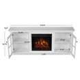 thumbnail image 5 of Real Flame Norwell Solid Wood Steel and Glass Media Electric Fireplace in White, 5 of 16