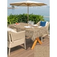 thumbnail image 5 of Outdoor Tablecloth with Umbrella Hole for Patio/Picnic/Party/Camping, Brown Boho Waterproof Table Cloth Rectangle Table Cover Washable, Modern Minimalist Feminine Face Lines (60"x 120"), 5 of 9