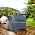thumbnail image 1 of Lonchera, Bento Boxes, Bolsa de almuerzo portátil de doble capa, bolsa térmica de gran capacidad, bolsa térmica para picnic al aire libre, bolsa Bento, embalaje de almuerzo de doble capa, 1 of 6