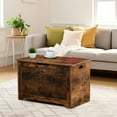 thumbnail image 2 of Wooden Storage Chest Bench Trunk Rust Brown Clothes Toy Box Hall Bedroom Home, 2 of 19