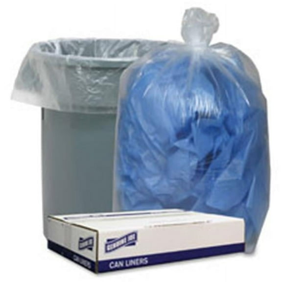 Genuine Joe GJO18409 55-60 gal Heavy Duty Clear Trash Can Liners