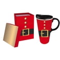 thumbnail image 2 of Cypress Home Santa's Belt Ceramic Travel Coffee Mug, 17 ounces, 2 of 2
