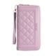 thumbnail image 3 of Cartera para mujer, larga, de mano, informal, para teléfono móvil, con doble cremallera, tarjetero de gran capacidad, 3 of 6