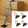 thumbnail image 5 of 4 Packs Steel E-Track O-Ring Tie-Down Anchors for E-Track Tie-Down System Secure Cargo in Enclosed F, 5 of 5