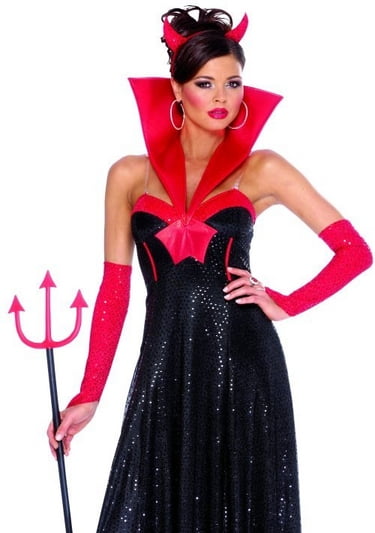 black devil dress