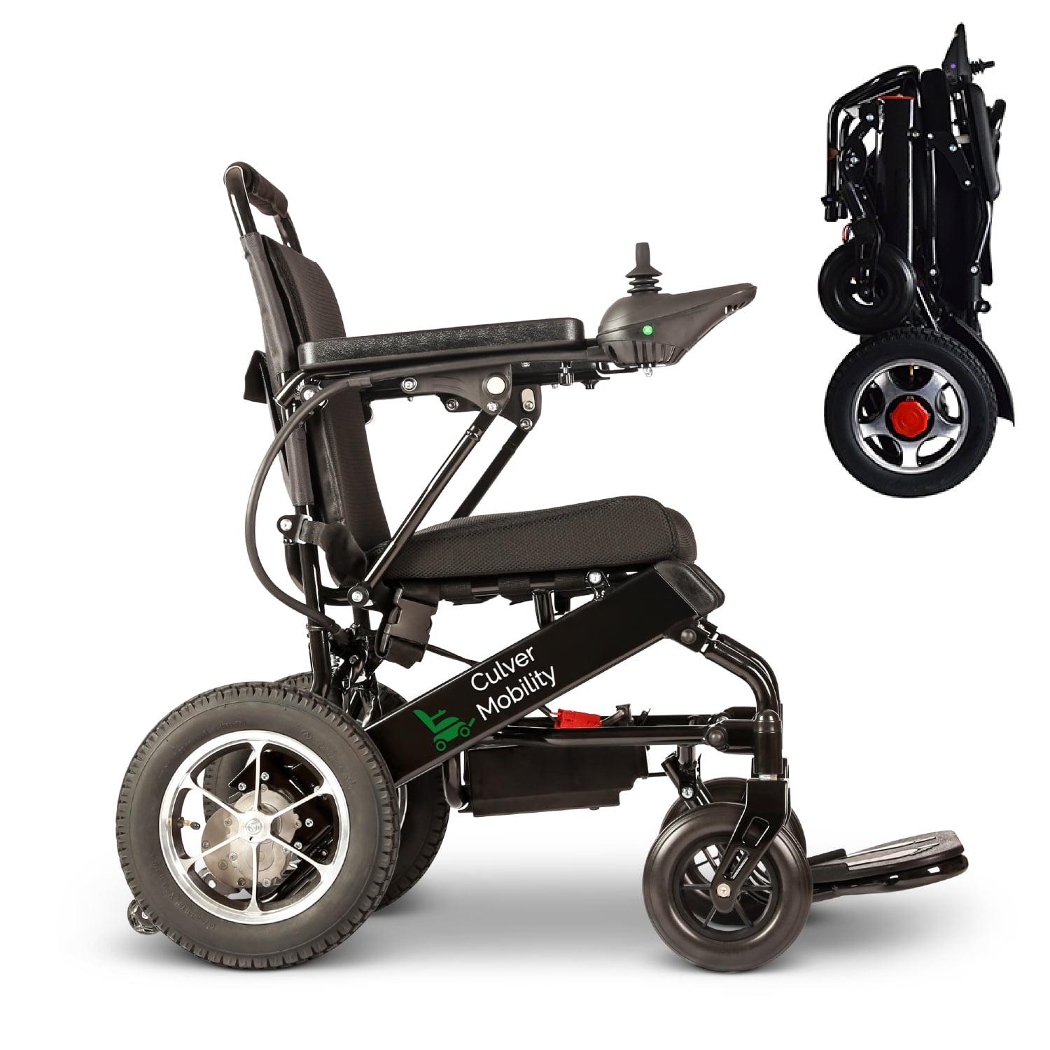 Electric Wheelchair Deluxe Fold Foldable Power Compact Mobility Aid