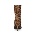 thumbnail image 2 of BLISSFUL STEP Women's Pointy Toe Stiletto Heels Ankle Boots Leopard 9, 2 of 8