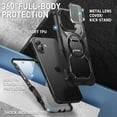 thumbnail image 2 of i-Blason Armorbox for 2024 iPhone 16+ Plus 6.7" Case Camera Control Capture Button Design [Military Protection] Full-Body Rugged Protective Case Cover with Built-in Screen Protector & Kickstand, Black, 2 of 10