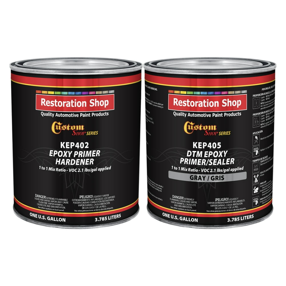 GRAY Epoxy Primer / Sealer 2.1 VOC (2GALLON KIT) AntiCorrosive DTM