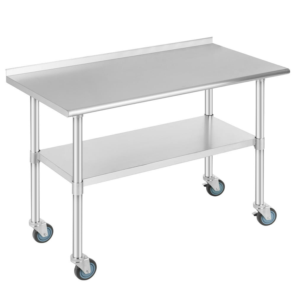 Nurxiovo Commercial Work Table Stainless Steel Table 48 x 24 Inches ...