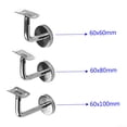 thumbnail image 2 of Handrail Brackets Set Stainless Steel Guardrail Stair Railing Supplies, 2 of 8