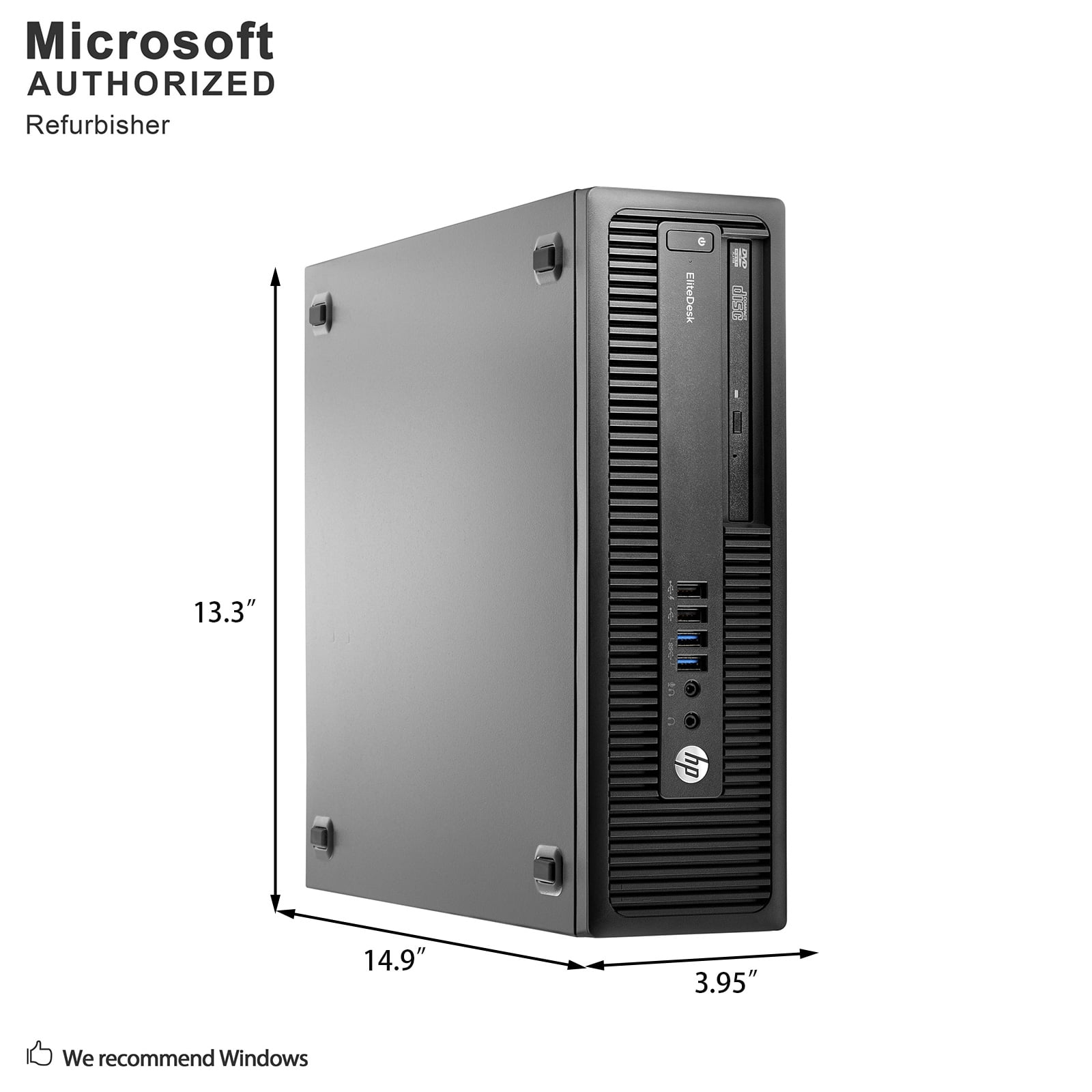 Pre-Owned HP EliteDesk 800 G2 SFF Desktop, Intel Core I3
