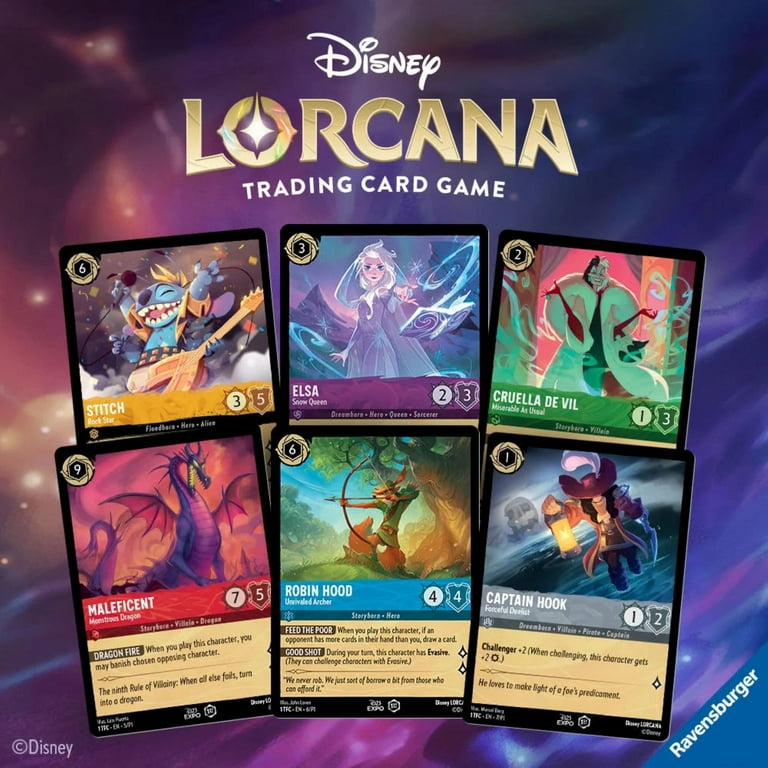 Ravensburger Disney Lorcana Trading Card Games The First Chapter Starter  Deck Amber & Amethyst