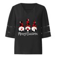 thumbnail image 7 of Merry Christmas Shirts for Women Half Sleeve V Neck Casual Xmas Graphic T Shirts Holiday Tops, 7 of 7