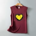thumbnail image 3 of Birdeem T-Shirt Sans Manches Imprimé Mode pour Femmes Col Rond Ample, 3 of 10