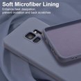 thumbnail image 4 of WWS-Case for Samsung Galaxy S9, Soft Liquid Silicone Phone Cover Shockproof Full Body Protection S9 Phone Case with Anti-Scratch Microfiber Lining - Grey Blue, 4 of 4