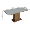 thumbnail image 3 of Mesa de Comedor Rectangular Tablero de Madera Marrón/Gris 5275 Madesa, 3 of 5