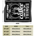 thumbnail image 3 of Coffee Blanket Gifts for Girls Boys Soft Warm Plush Coffee Cafe Throw Blanket Flannel Fleece Fuzzy Coffee Blanket for Kids Lover Bed Couch Living Room Decor 50"X40", 3 of 4