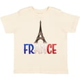 thumbnail image 3 of Inktastic France Eiffel Tower Flag in Text Boys or Girls Toddler T-Shirt, 3 of 5