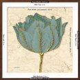 thumbnail image 5 of Art.com Muted Teal Tulip 1 Art Print by Diane Stimson, Brown Frame Wall Art, 29" x 29", 5 of 5