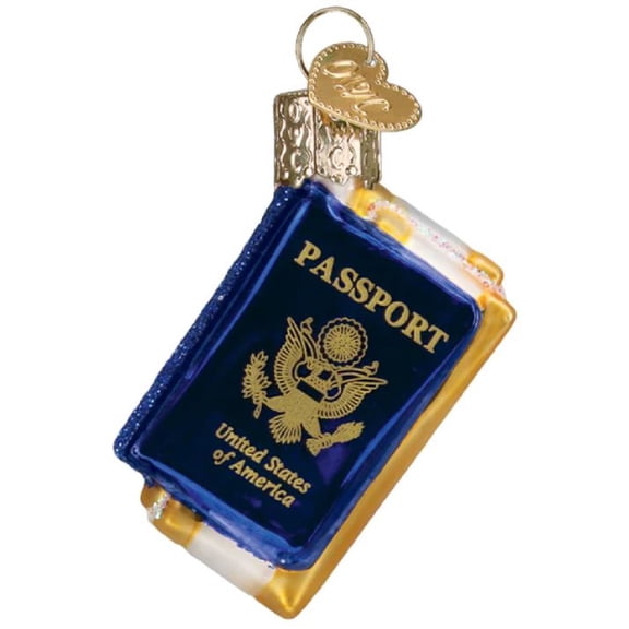 Old World Christmas Gumdrops Mini Passport Glass Ornament 2.2 inch Miniature