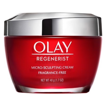 Olay Regenerist Micro-Sculpting Cream Face Moisturizer, Fragrance-Free, 1.7 (Best Face Cream For Dry Face)