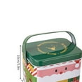 thumbnail image 2 of Christmas Metal Tinplate Box With Handle Gift Storage Jar Decorative Gift Box Candy Jar Cookie Jar for Festive Decorative Organizer, 2 of 4