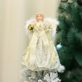 thumbnail image 4 of Billuyoard Adorno para árbol de Navidad iluminado, elegante de ángel en la copa del árbol, decoraciones para árboles de Navidad Kits de decoración para fiestas B, 4 of 6