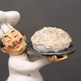 thumbnail image 5 of Estatuas coleccionables de Chef francés, Chef de resina, decoración de mesa de encimera para el hogar, decoración de cabaña de campo (Chef Ramen), 5 of 5