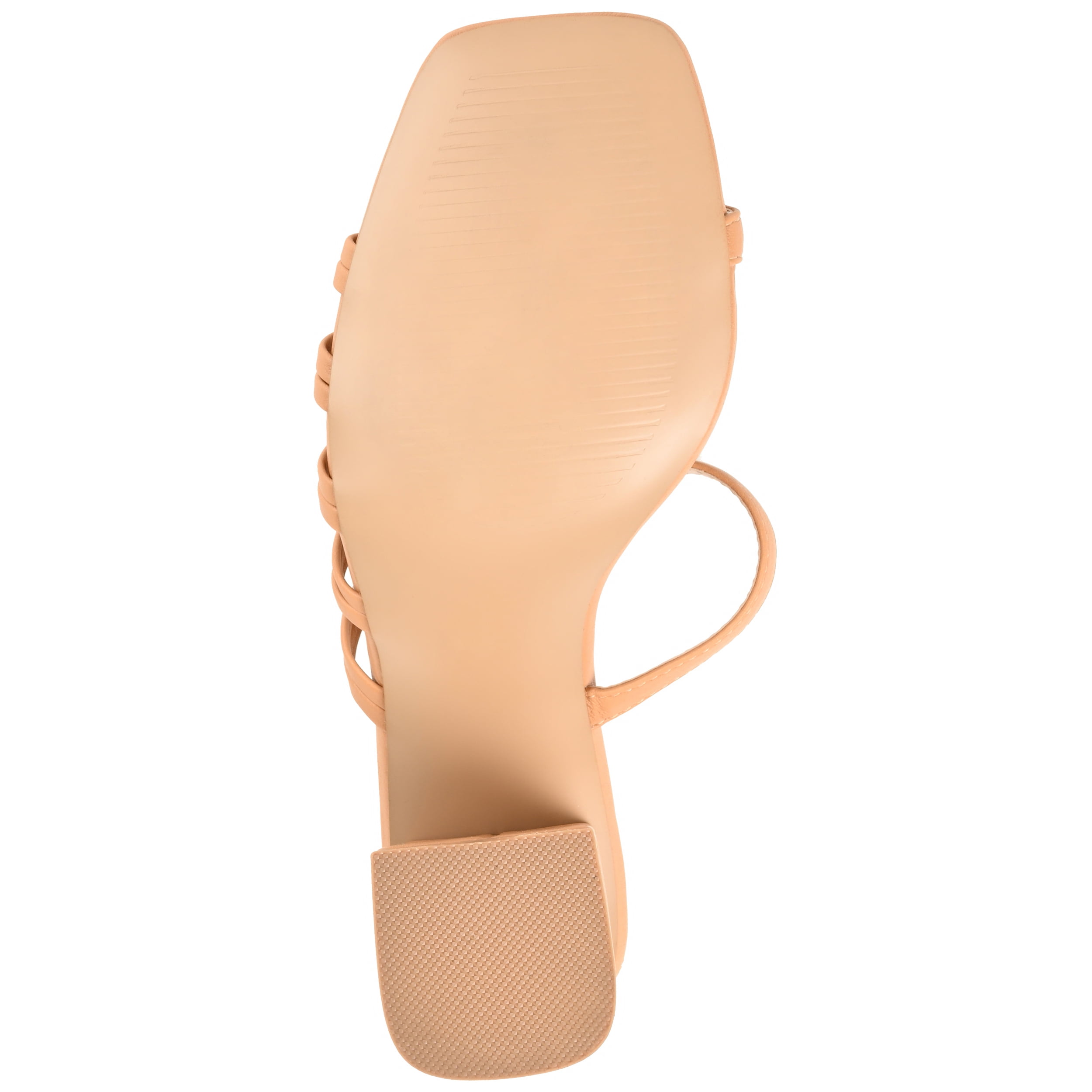 Journee Womens Emory Open Square Toe Block Heel Sandals
