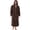 Coffee, variant on Mens Robe Big and Tall with Hood,Full Length Plush Robe for Men Long Fleece Bathrobe(Dark Grey, Large-X-Large )
