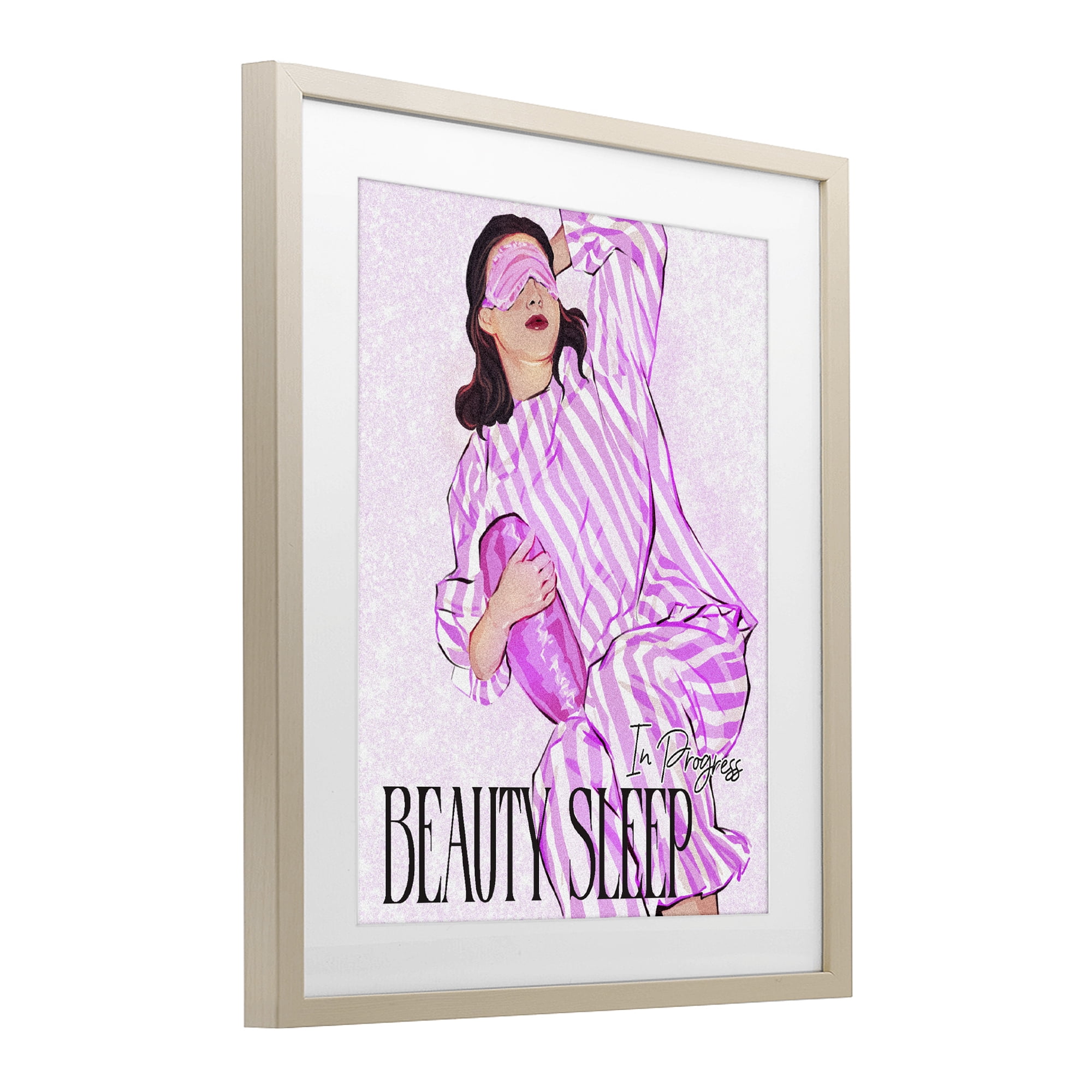 Stupell Industries Beauty Sleep In Progress Birch Framed Print Under Glass, design by Ziwei Li
