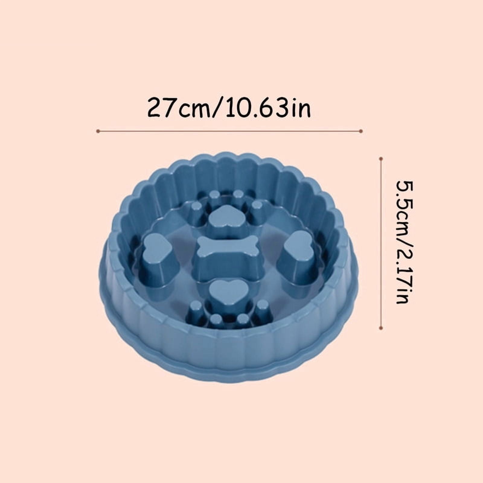 Anti-Choking Slow Feeder Dog Bowl: Non-Spill Food Bowl for Small/Medium/Large Dogs, Also for Cats, Durable Pet Feeding Dish,