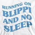 thumbnail image 2 of Blippi Running on Blippi and No Sleep Adult Pull-Over Hoodie, White, Small, 2 of 5