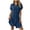 Navy, variant on Amzcrzy Shirt Dresses for Women Cotton Linen Button Down Sundress 2026 Casual Short Sleeve Lapel Collar Solid Color Mini Dress with Chest Pocket Navy L
