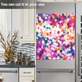 thumbnail image 3 of Yayeee Magnetic Dishwasher Cover for The Front Decoration Home Kitchen Machine Sticker Protector, Purple Colorful Circles, 3 of 6
