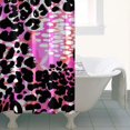 thumbnail image 4 of Pink Leopard Pattern Shower Curtain 36"x72" ,Bathroom Decorative Shower Curtains Set with 12 Hooks,Modern Waterproof Washable Shower Curtain, 4 of 6