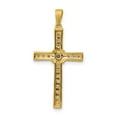 thumbnail image 3 of 14k Yellow Gold 1/3ct. Diamond Cross Pendant Charm, 3 of 4