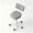Grey, variant on SJZNOI Swivel Wheeled Saddle Stool Featuring Back Support & Thick Padded Seat, Ergonomic Salon Chair for Beauty Spa, Dentist, Massage Studio & Household Office Office(White)