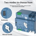 thumbnail image 4 of ATS Dual Power Automatic Transfer Switch for Generator or PV Energy to City Power Changeover Switch Solar Inverter,D,1 * Changeover Switch, 4 of 5