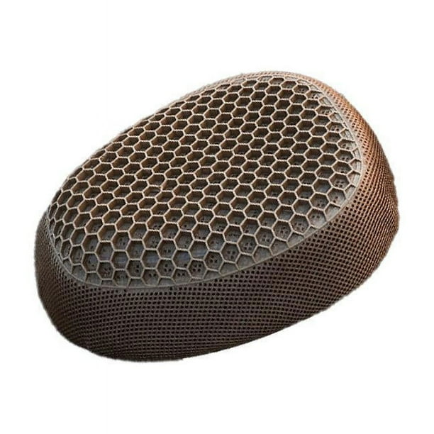 Accesorio para cojín de asiento de motocicleta, funda de sillín cómoda y de fácil instalación Marrón