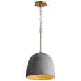 thumbnail image 2 of 1 Light Pendant-Aged Brass/Dark Gray Finish    -Traditional Installation Oxygen Lighting 3-641-1540, 2 of 2